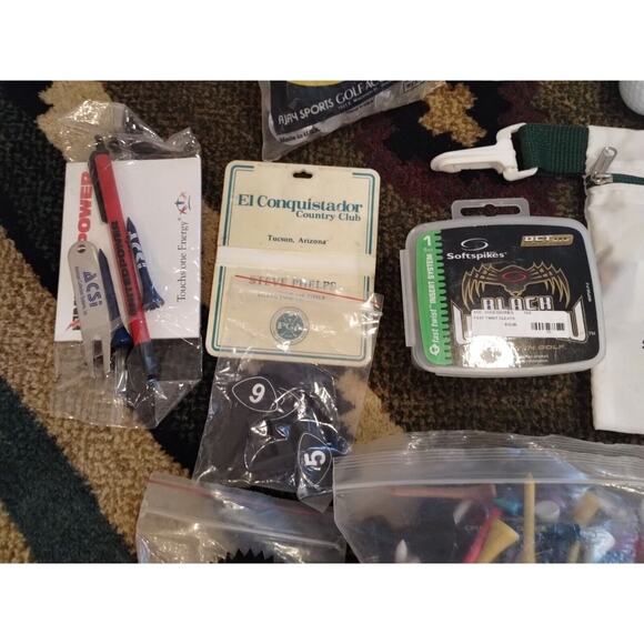 Vintage Golf Accessories Lot T's Spikes Divot Pencils Advertising Collectables - Picture 3 of 13